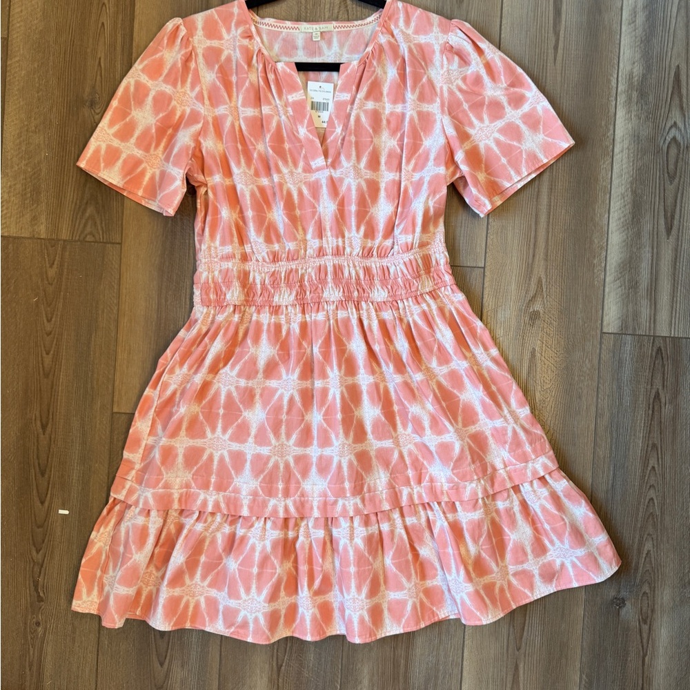 Pink and White Dress